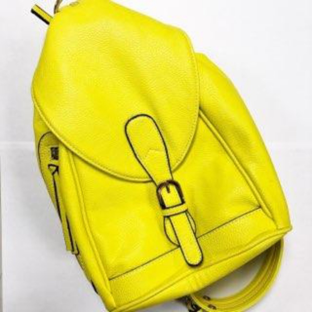 Bright yellow small backpack